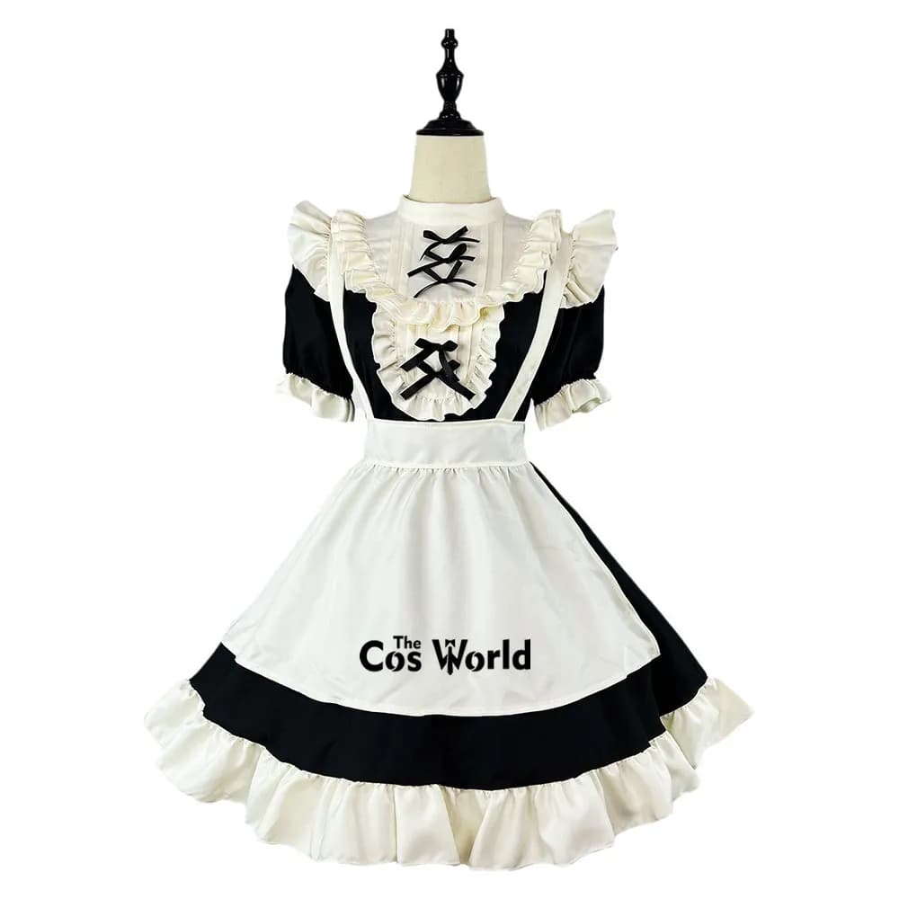 S-5XL giapponese Lolita Akihabara grembiule cameriera cameriera ristorante vestito uniforme abiti anime costume cosplay