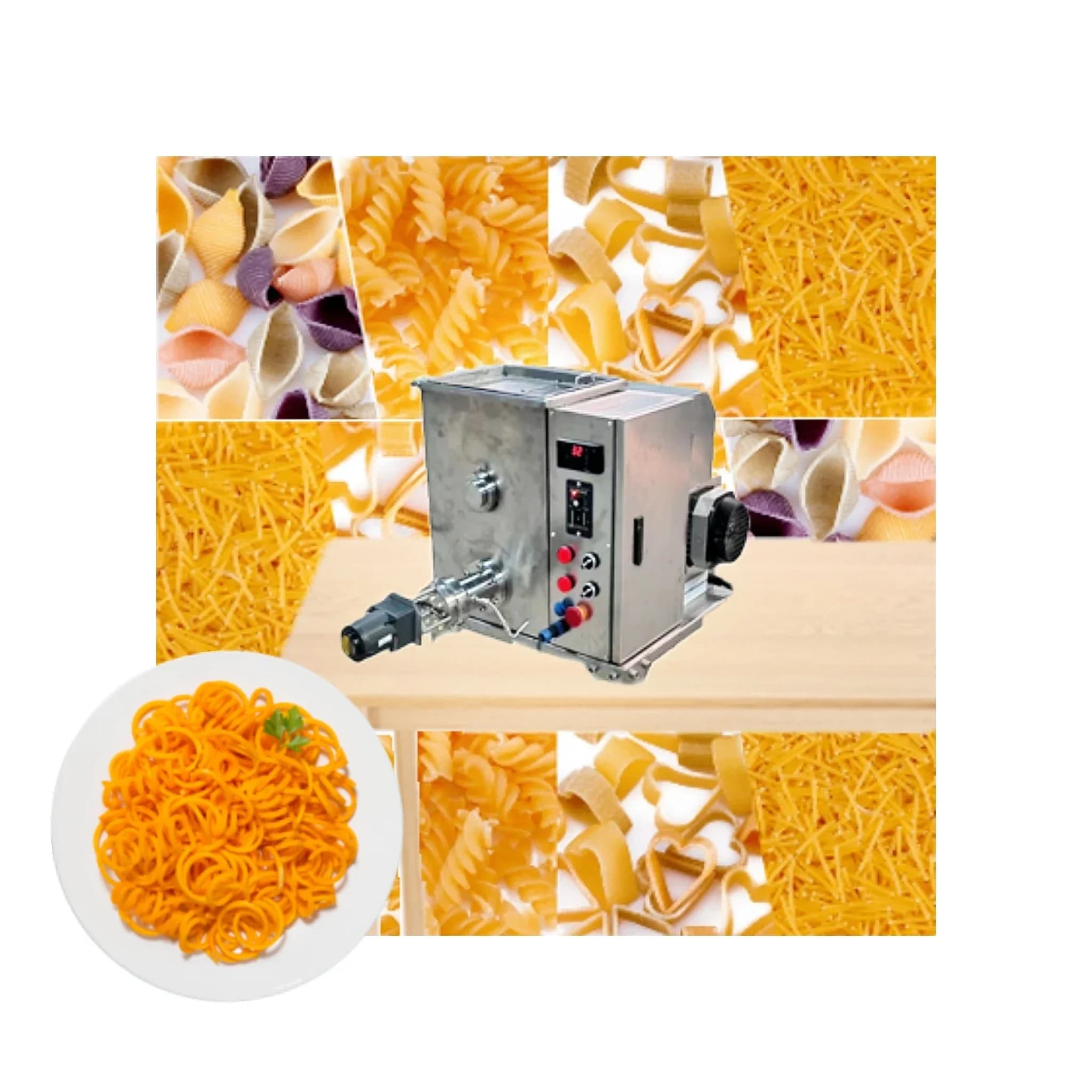 Macchina per pasta a prezzo di fabbrica da 15 kg con produttore fornito