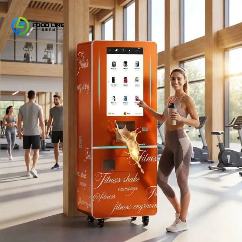 Customized Protein Drink Dispenser 32 Touch Screen Smart Protein Shake Vending Machine Automatic Protein Powder Mixing Machine