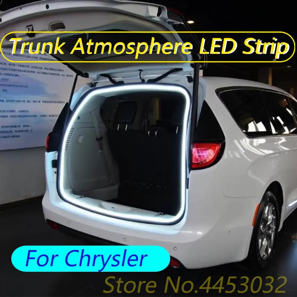 Car Trunk Light Strip For Chrysler 300 Pacifica Sebring PT Cruiser Intrepid Charger Dart Voyager LED Atmosphere Light 12V 4M