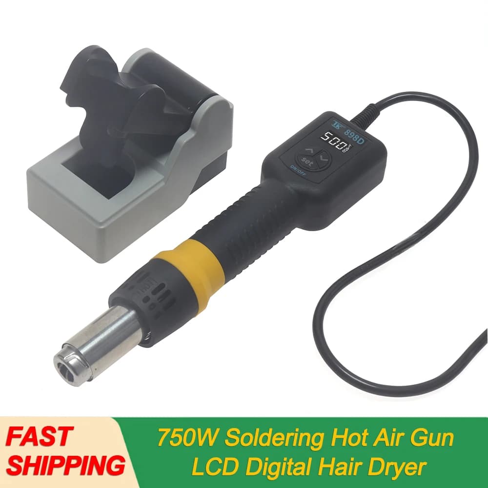 750W Heat Gun Rework Soldering Air Station LCD Digital Hair Dryer 220V 110V For BGA SMD Hot Air Soldering Tools VS 8208 8858-IV