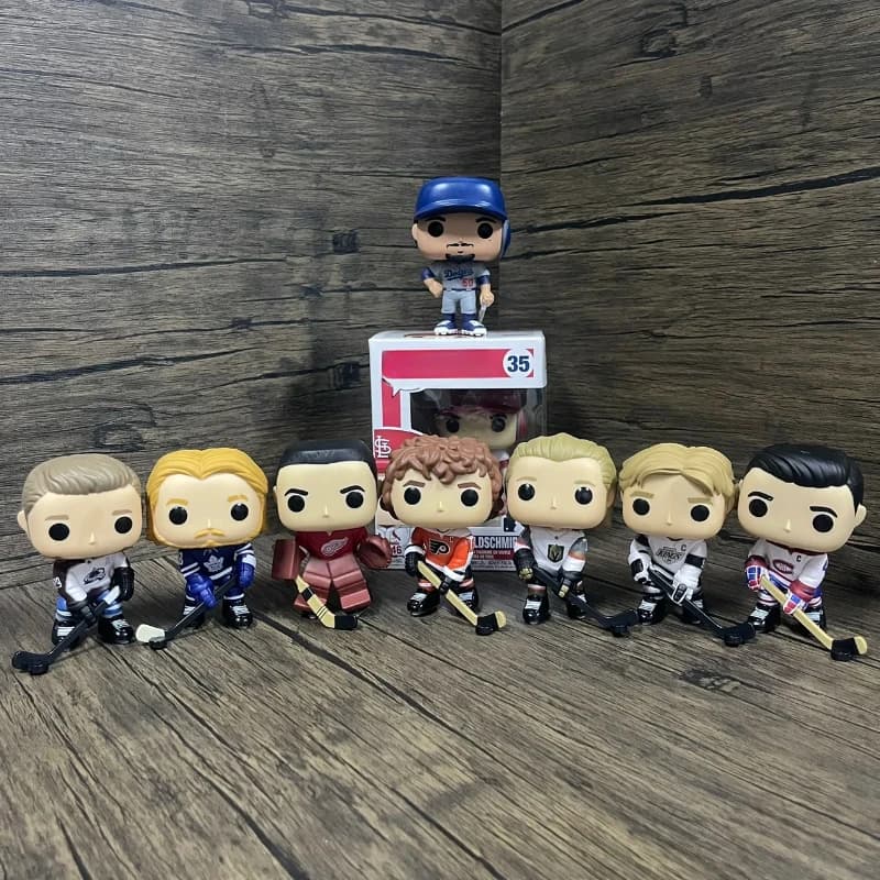 Baseballer Hockey su ghiaccio Star Atleta Action Figures Simpatico cartone animato Bambola Ornamento da tavolo Decorazione da palestra Giocattoli da collezione Regali per bambini