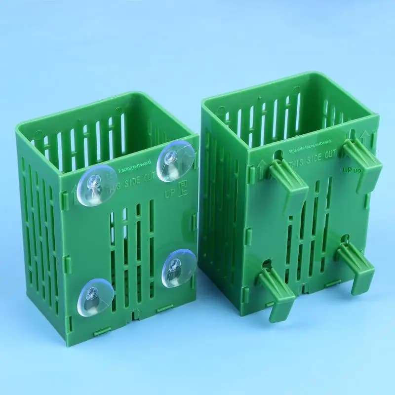 Gancio a ventosa sospeso per piante acquatiche, porta piante in plastica per acquario, cestini per piante, vaso acquatico, decorazione per acquascaping, 1 pezzo