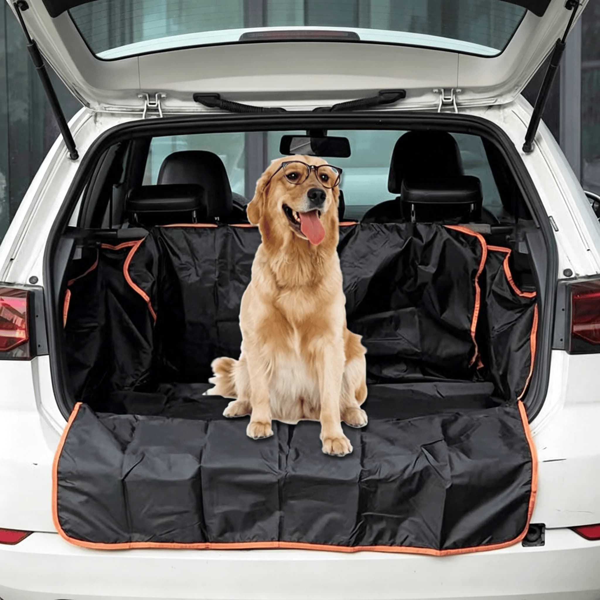 Universal Waterproof Pet Dog Carrier SUV Trunk Cargo Liner Mat Scratch Wear Resistant Rear Trunk Protective Cover