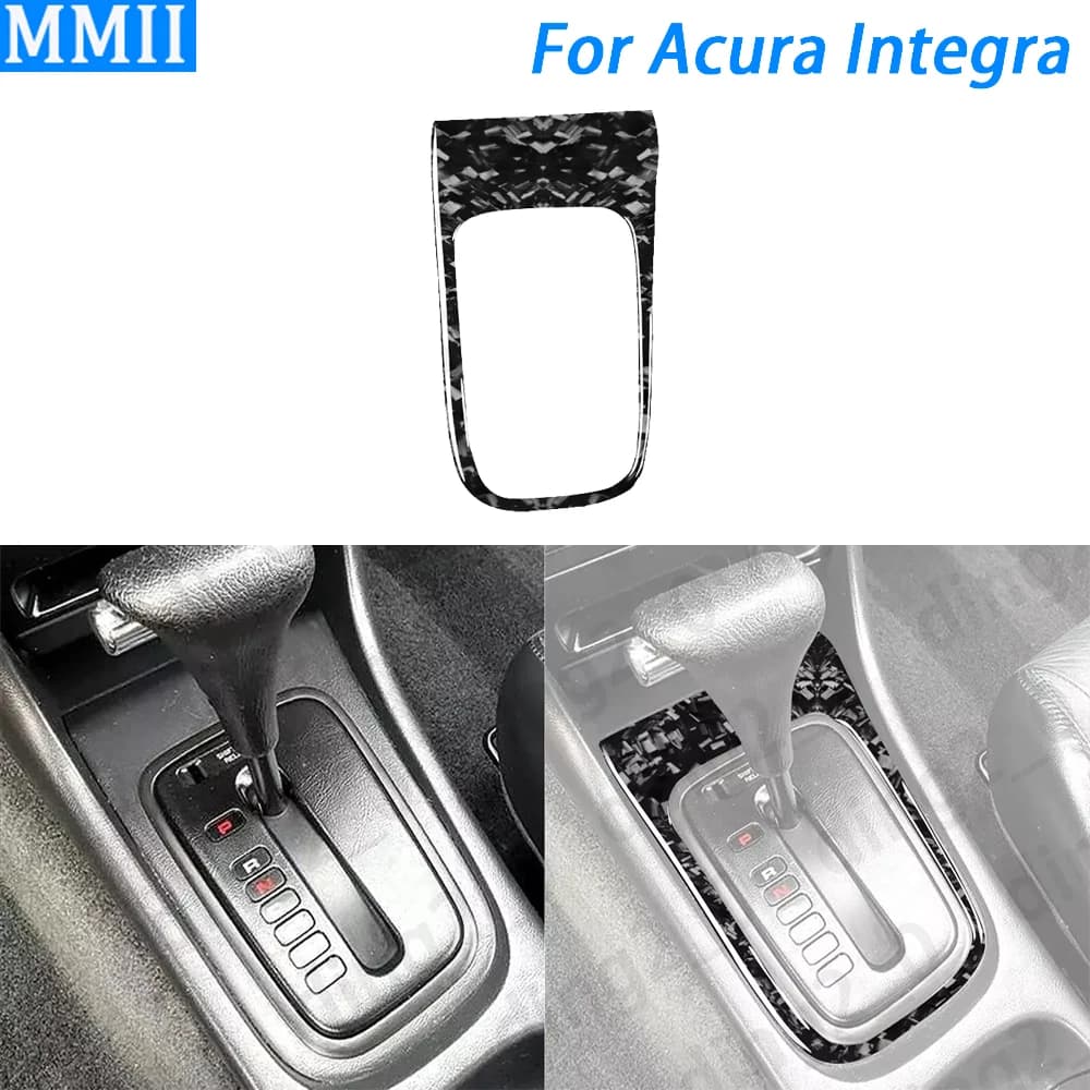 Per Acura Integra 1994-2001 forgiato in fibra di carbonio Console centrale cambio telaio pannello copertura accessori interni auto adesivo