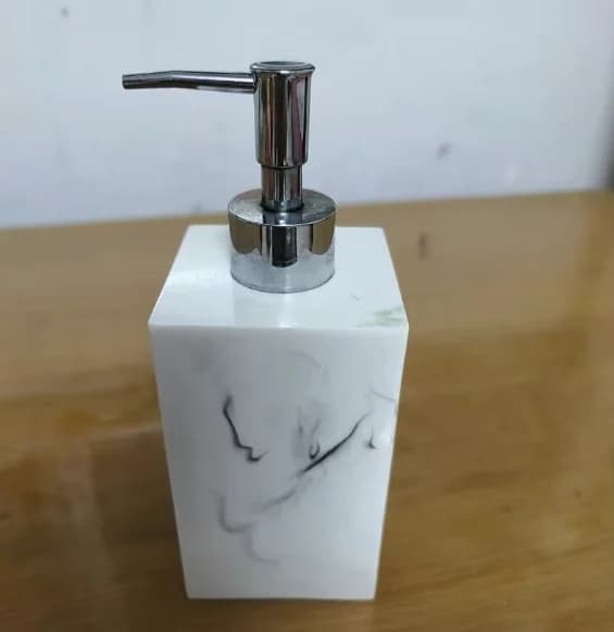400/500/800ml Dispenser di resina creativa Texture di marmo Bottiglia di disinfettante per le mani Sapone per hotel Preservatore Shampoo Gel doccia Bottiglia vuota