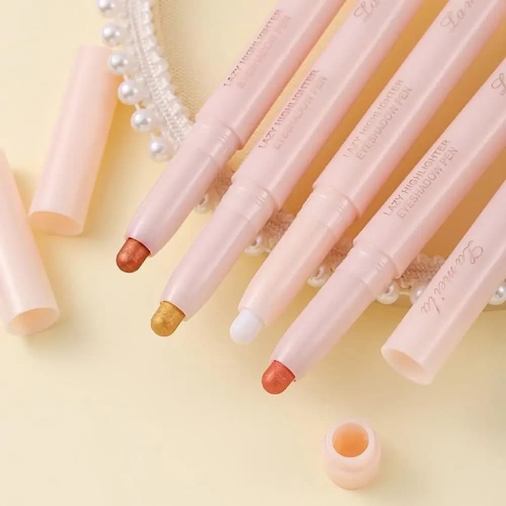 Sdraiato Silkworm Glitter Umbrella Stick Matte White Pearl Umbrella Lighting Pen Polished Cosmetics For Makeup