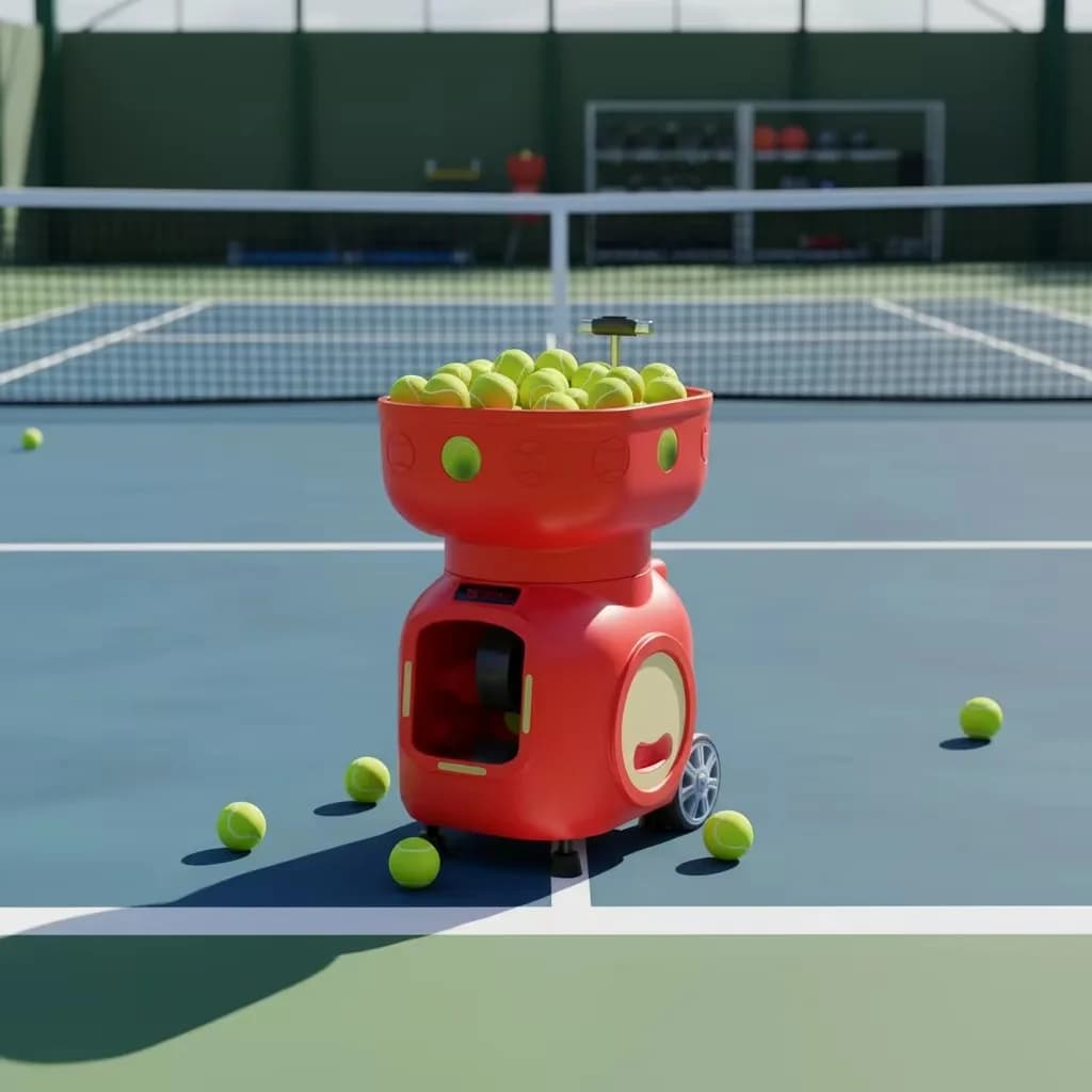 2026 T5 APP Remote Programmable Tennis Machine 120 Balls Lob Training