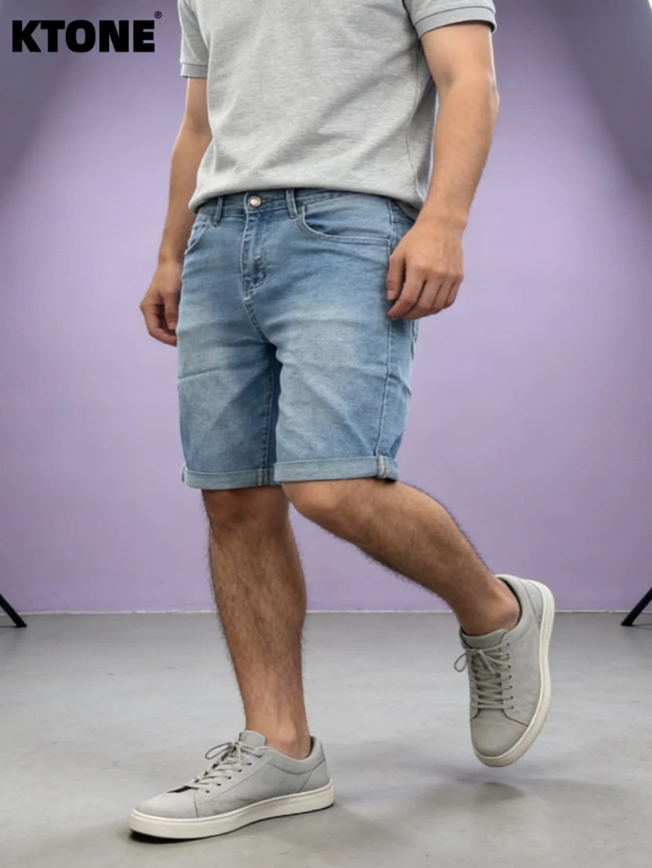 Slim Y2K Light Blue Denim Shorts Retro for Original Drip For Men No accessory or belt included