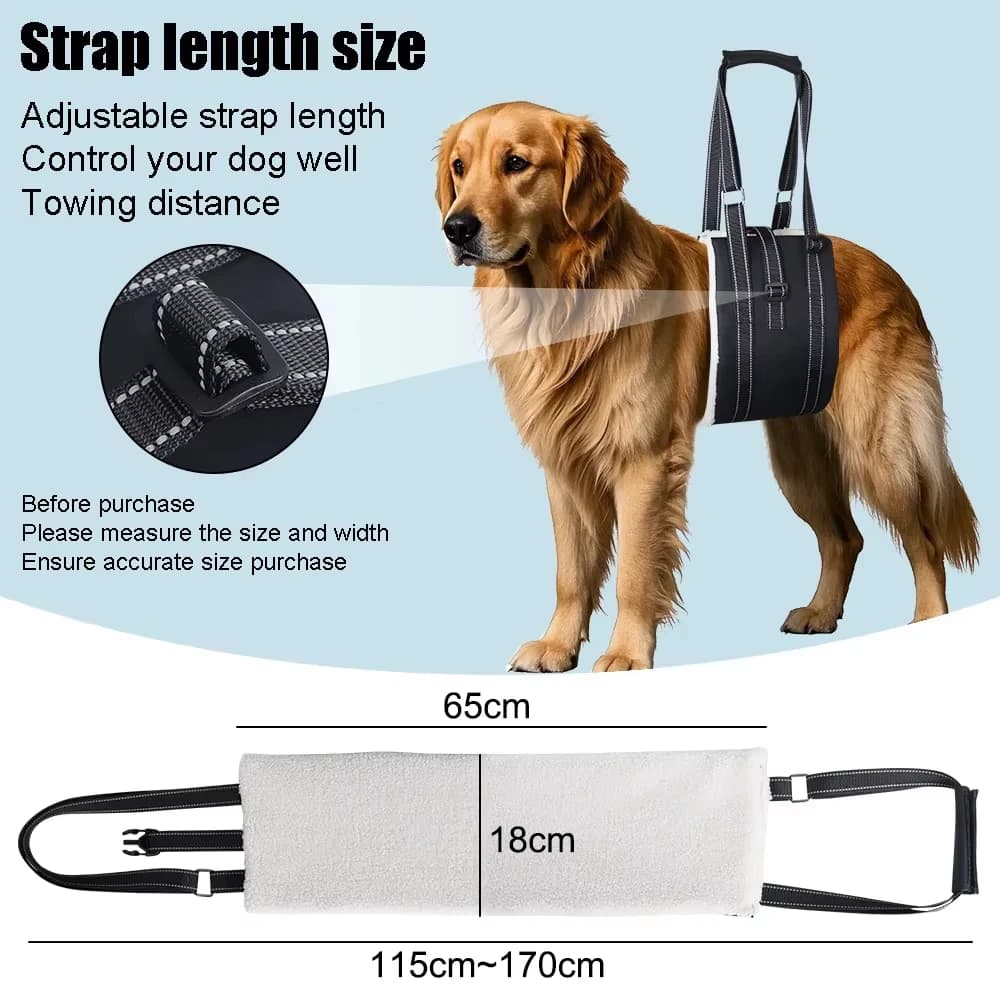 Dog Lift Harness Rear Leg Support Sling Adjustable Pet Mobility Aid Harness for Senior Injured Dogs Hip Dysplasia Walking Assist