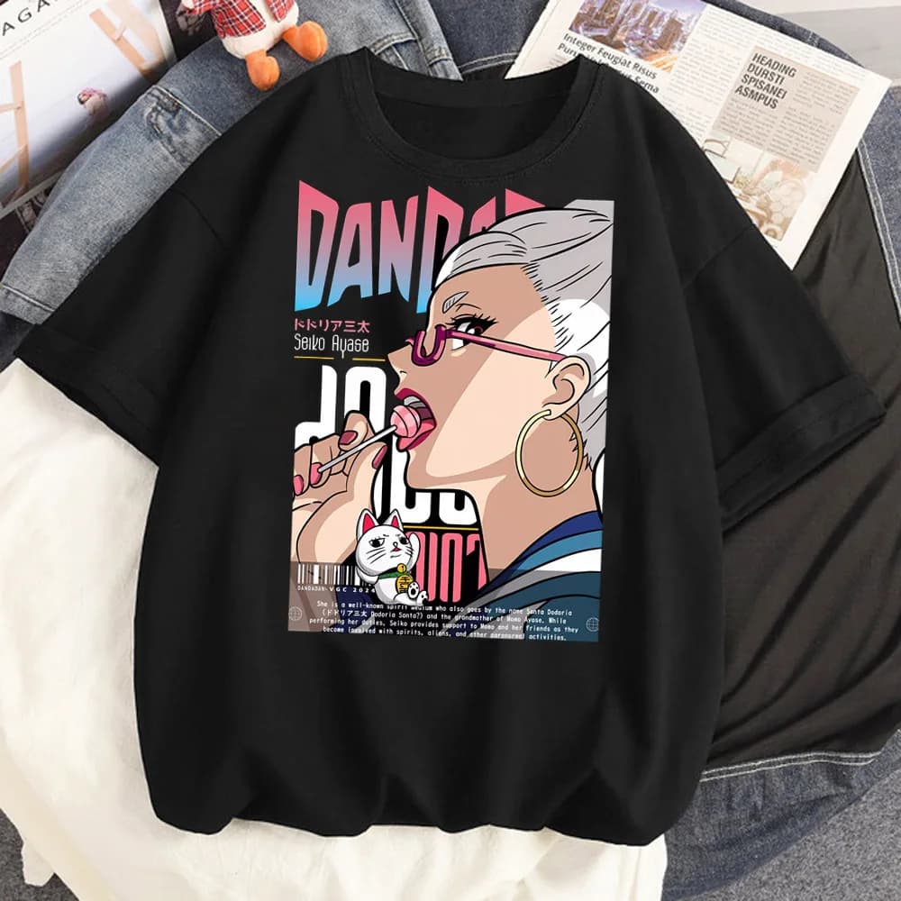 Dandadan Okarun T Shirt Teen Pastel 2000s Pop Culture Classic Streetwear 80s Tshirt 2000s Gothic Trendy Classic Retro Harajuku