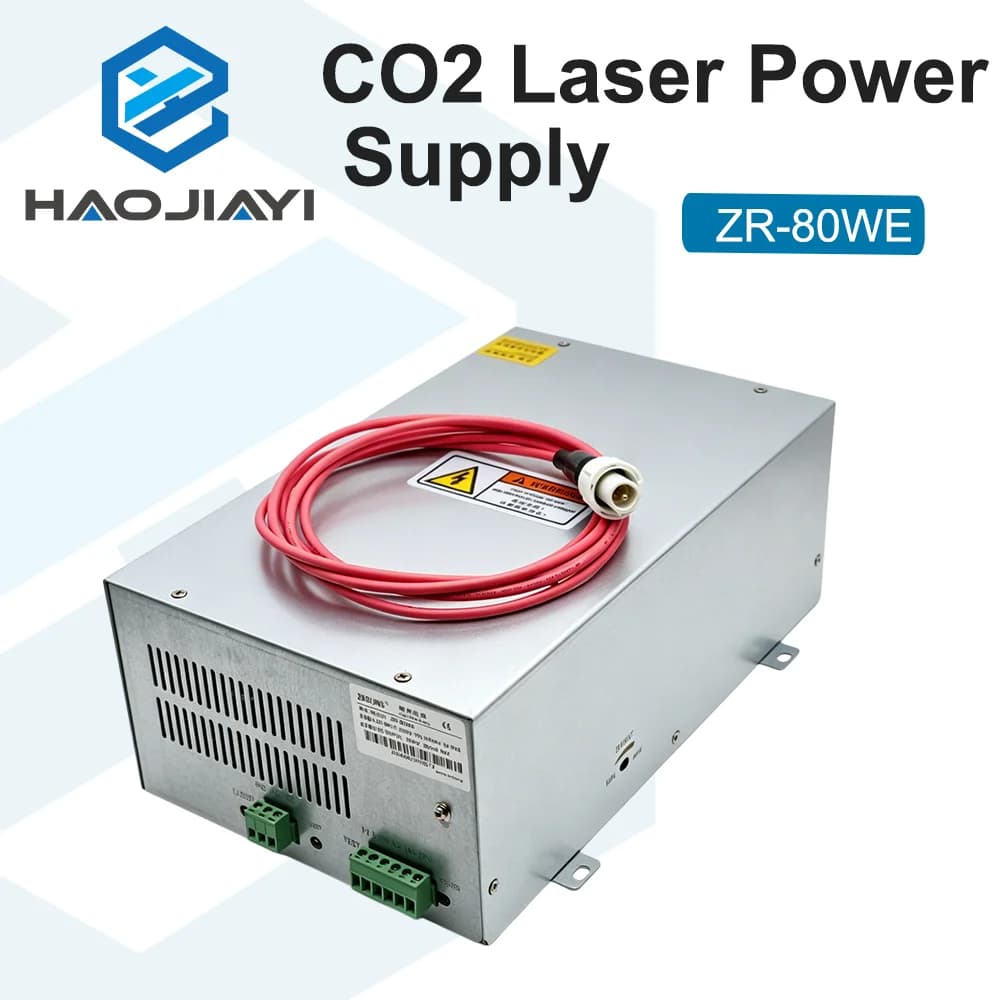 ZR-80WE 80W CO2 Laser Power Supply 110V/220V for 60W-80W CO2 Laser Tube Engraving Cutting Machine Replacement Parts