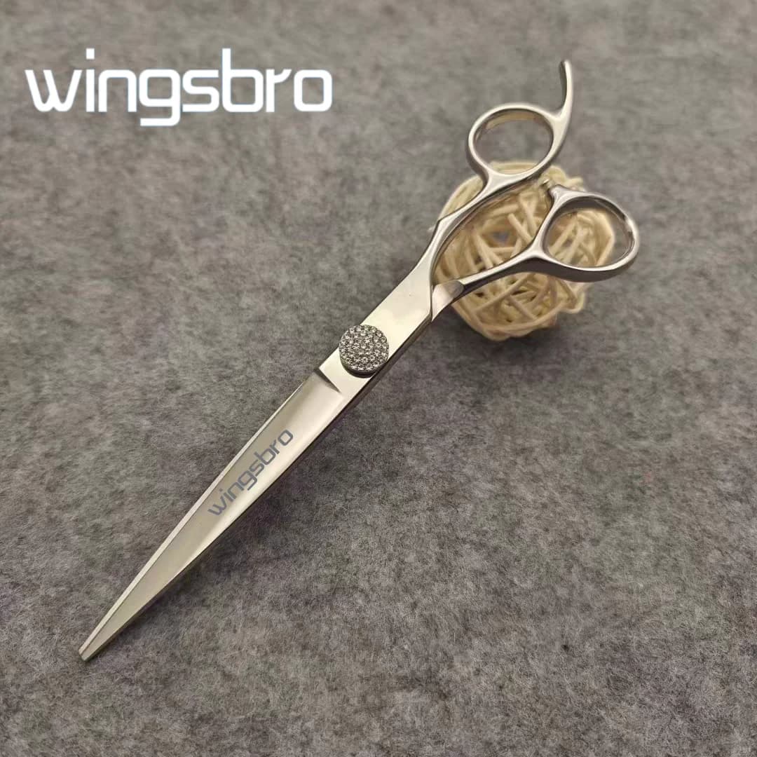 wingsbro Professional Hair Scissors , Sharp Hairdressing Scissors,High Quality Stainless Steel Flat Cut Scissors For Barbers