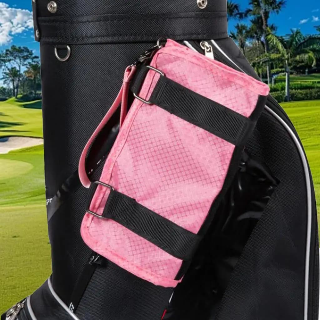 Borsa da Golf Portatile, Porta Palline da Golf, Articoli Sportivi, Contenitore Versatile Pieghevole per Oggetti Vari, Borsa da Carrello Appendibile in Tessuto Oxford