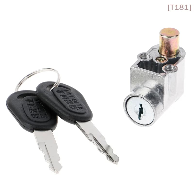 Lucchetto di Sicurezza per Batteria con Chiave + 2 Chiavi per Moto, Bici Elettrica, Scooter, E-bike