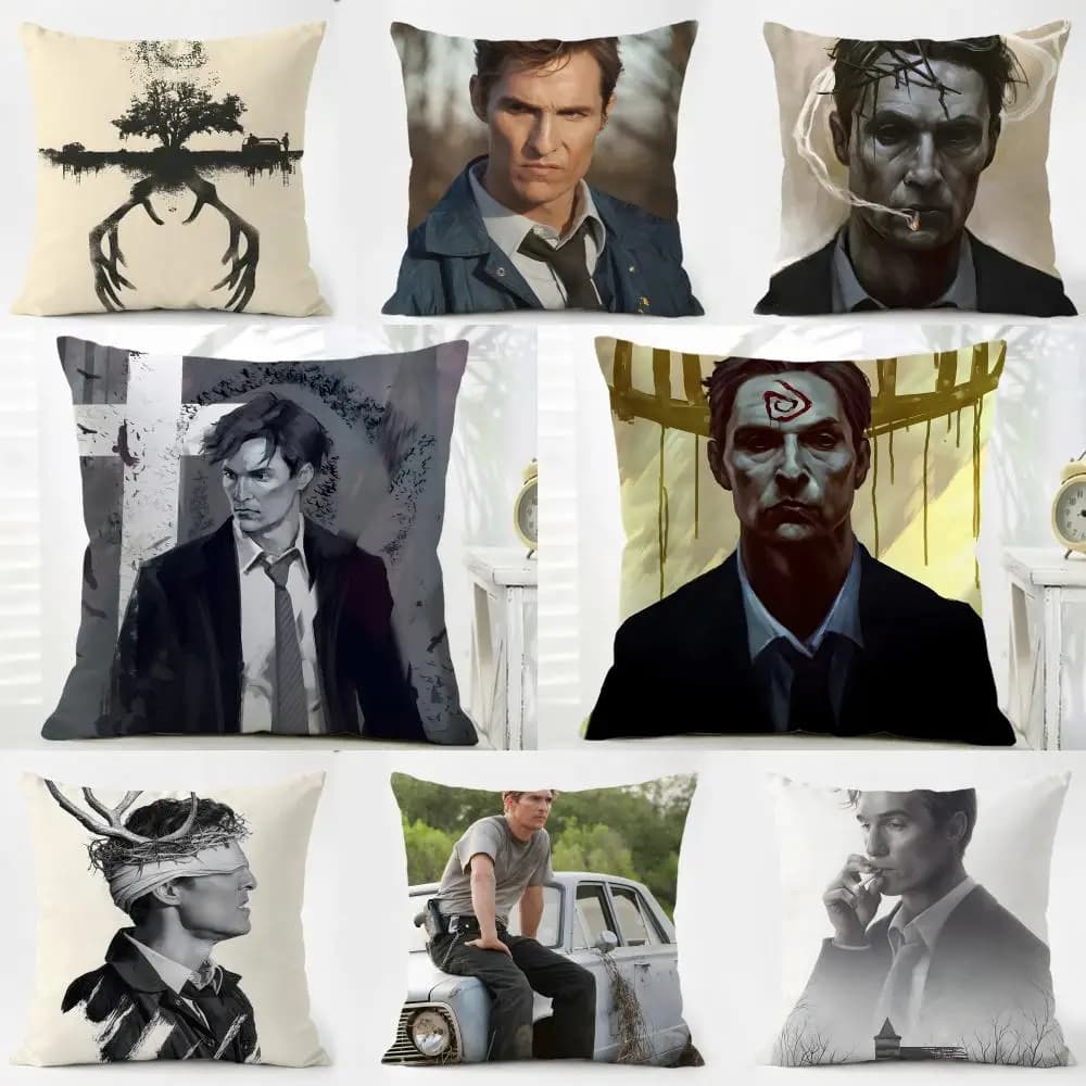 Fodera per cuscino R-Rust Cohle, tessuto morbido e delicato sulla pelle e cerniera nascosta