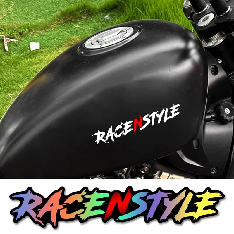 Adesivo in vinile impermeabile con graffiti in stile racing, 1 pezzo, per auto, moto, casco, laptop, bici, decorazione