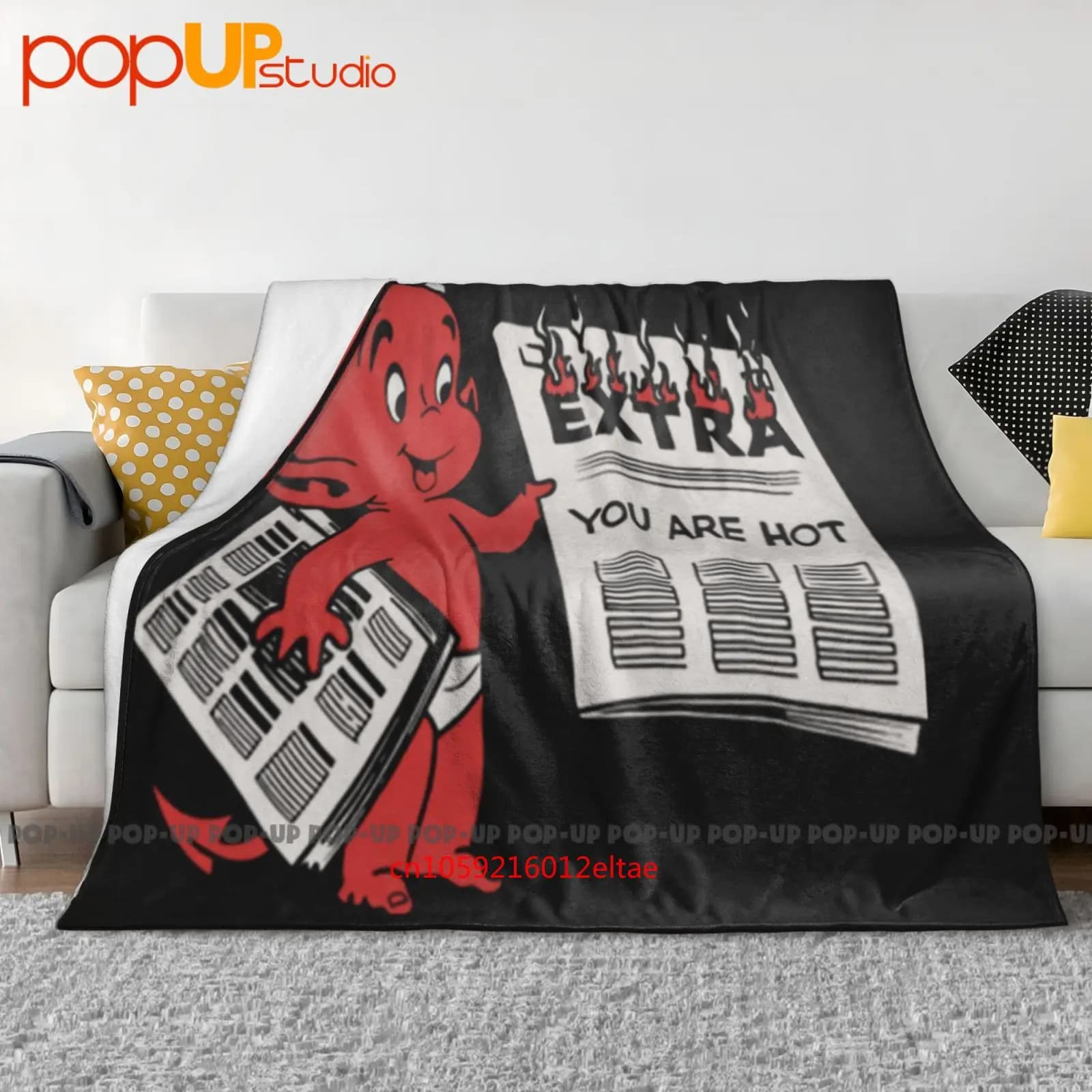 Stuff Harvey Little Devil Halloween Coperta ultra morbida trapunta invernale Copridivano Copriletto