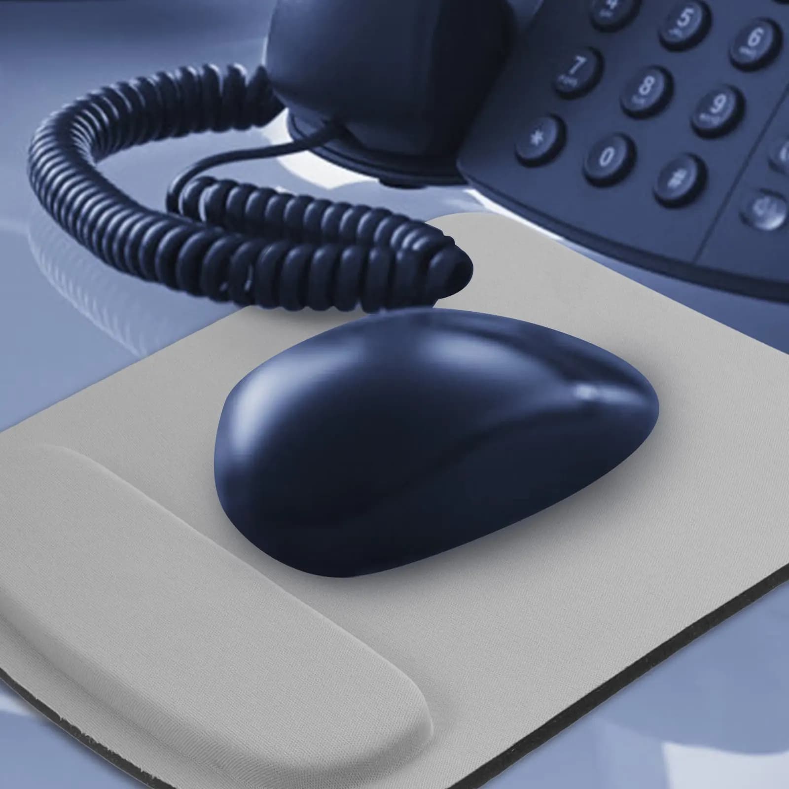 Set di 2 Tappetini per Mouse con Poggiapolsi, Materiale Eva Spesso, Superficie Liscia, Base Antiscivolo per Gaming, Laptop, Desktop, Ergonomico
