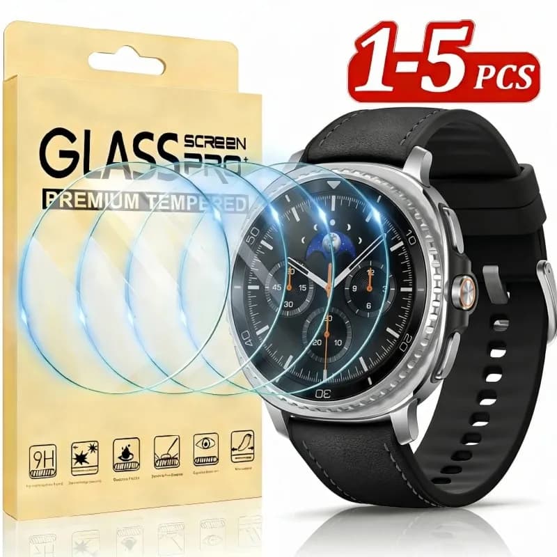Pellicola Protettiva per Samsung Galaxy Watch 8 Classic 44MM 40MM, Vetro Temperato per Samsung Galaxy Watch 8 / 8 Classic