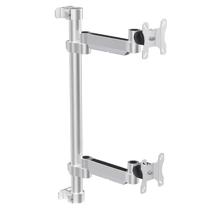 Industrial wall bracket, computer monitor support, integrated aluminum alloy double screen tool machine
