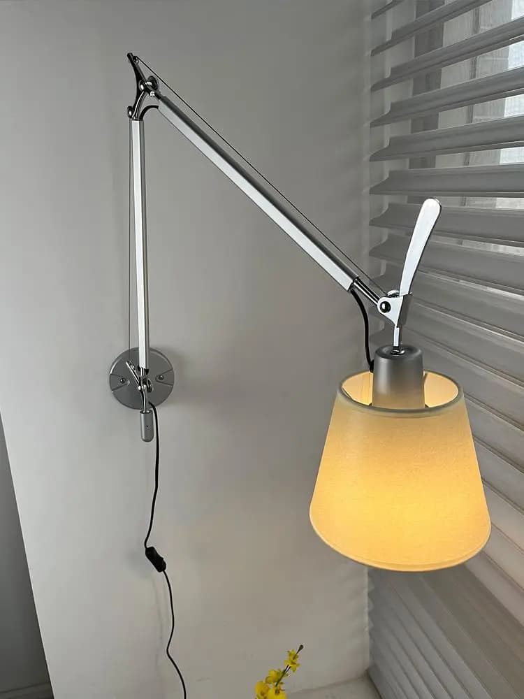 Adjustable Wall Lamp Aluminum Modern Foldable Long Swing Arm sconces lamps Telescopic wall lights Bedside Study Reading lights