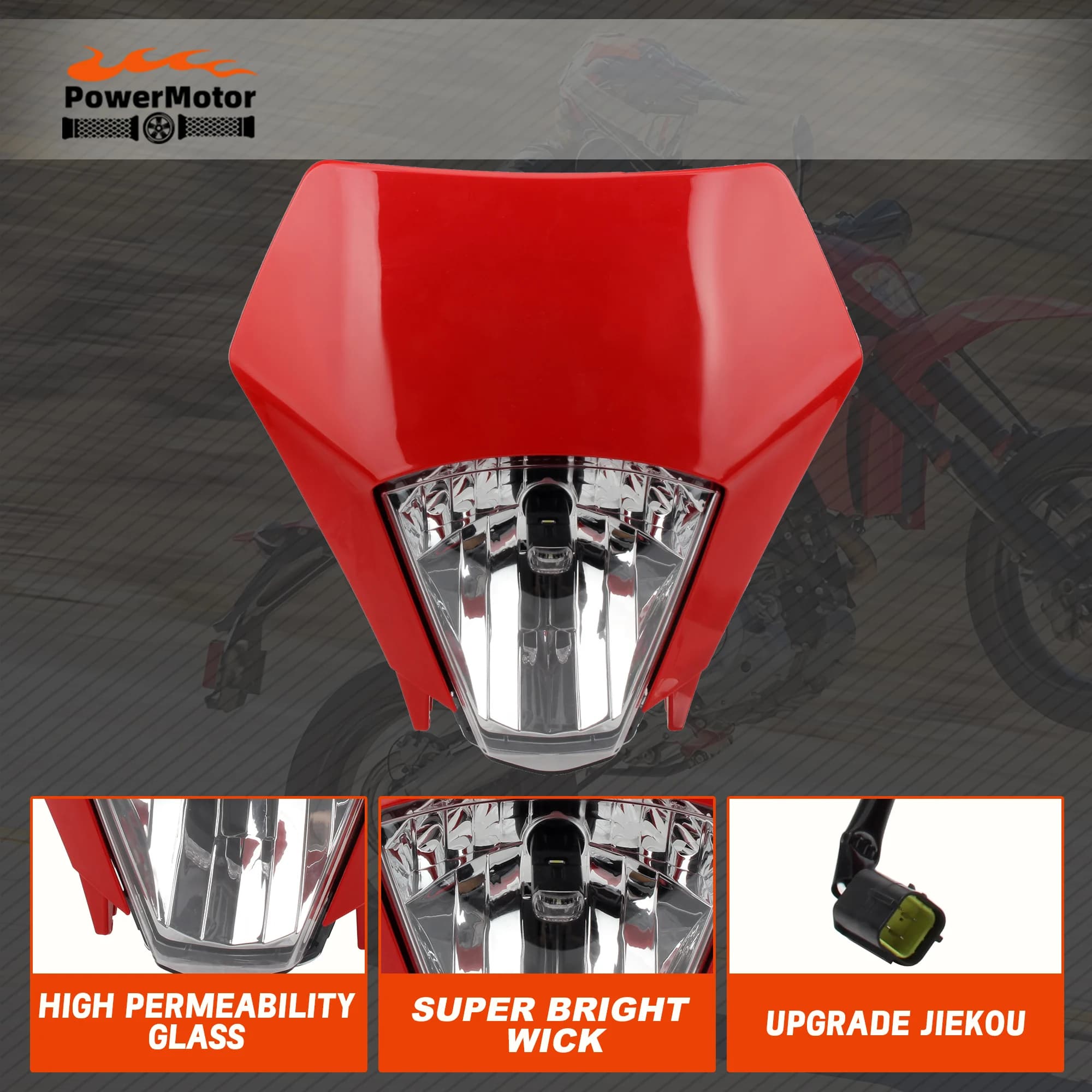 Enduro Per GASGAS EX EC 300 350F 400F 450F 500F Dirt Bike Faro Del Motociclo Moto Luci Fronte 2024 Moto Accessori