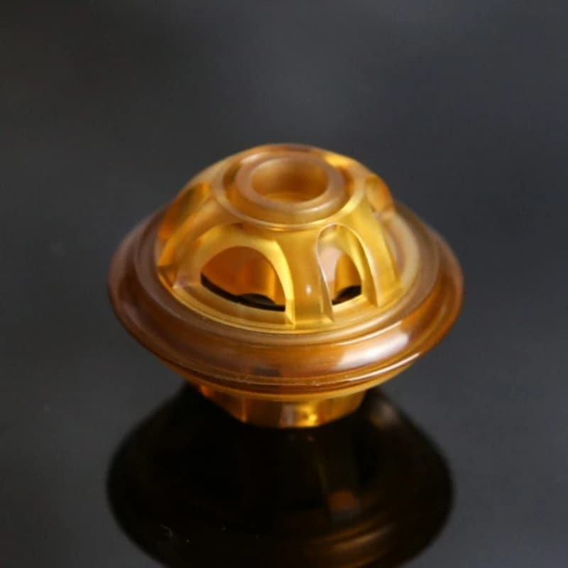 UFO Mini Fidget Spinner Coltello Portachiavi Mano Trottola Punta Giroscopio PEI Riduzione dello stress Giocattoli Rotanti Alleviare l'ansia Antistress