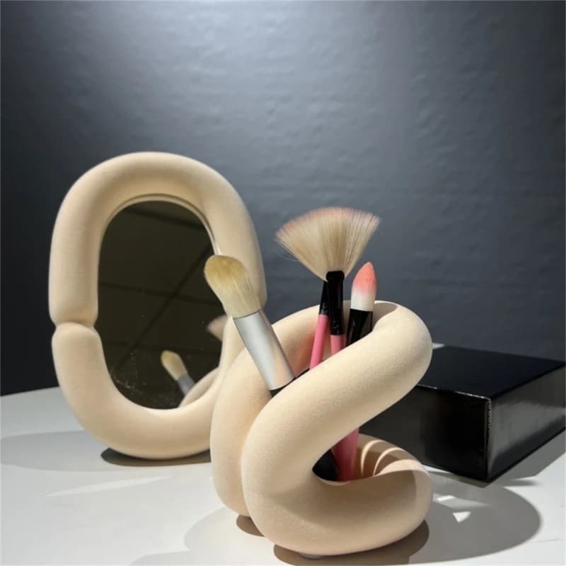 Portaspazzolino in ceramica Portaspazzolino da bagno fatto a mano Portaspazzolini per dentifricio Penna Portaspazzole per trucco