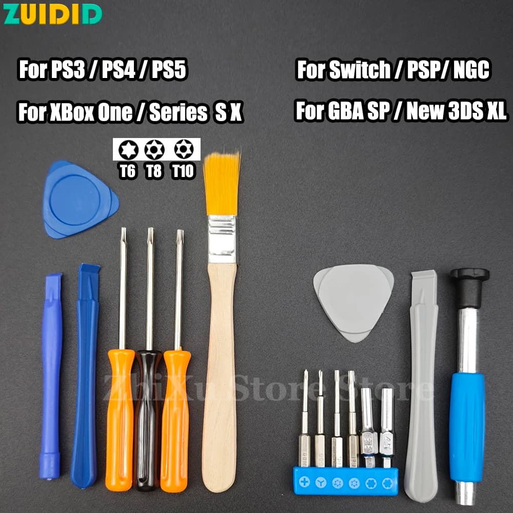 Set di Cacciaviti di Sicurezza Torx T6 T8 T10 per Xbox 360 One Series, Cacciavite per PS3 PS4 PS5, Strumenti di Apertura e Riparazione con Foro Anti-Strappo
