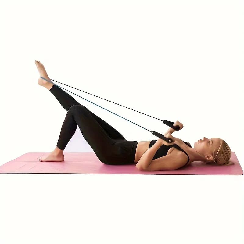3 Color Multifunctional Design, Resistance Fax Handle, for Yoga, Pilates, Strength Training, Home Fitness Essential Equipment