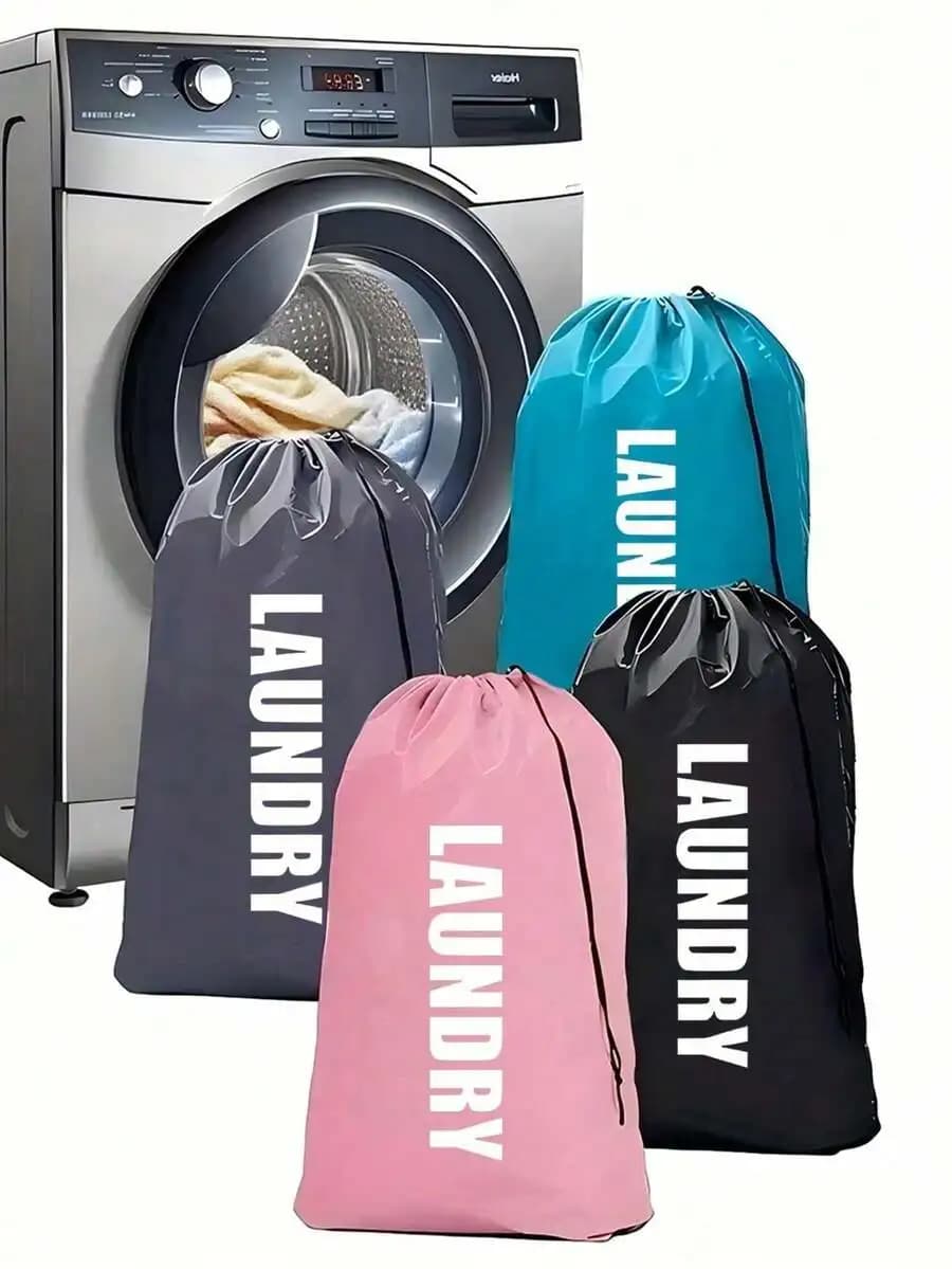 Extra Large Washable Drawstring Laundry Bag Heavy Duty Travel Gym Dorm Storage Bag