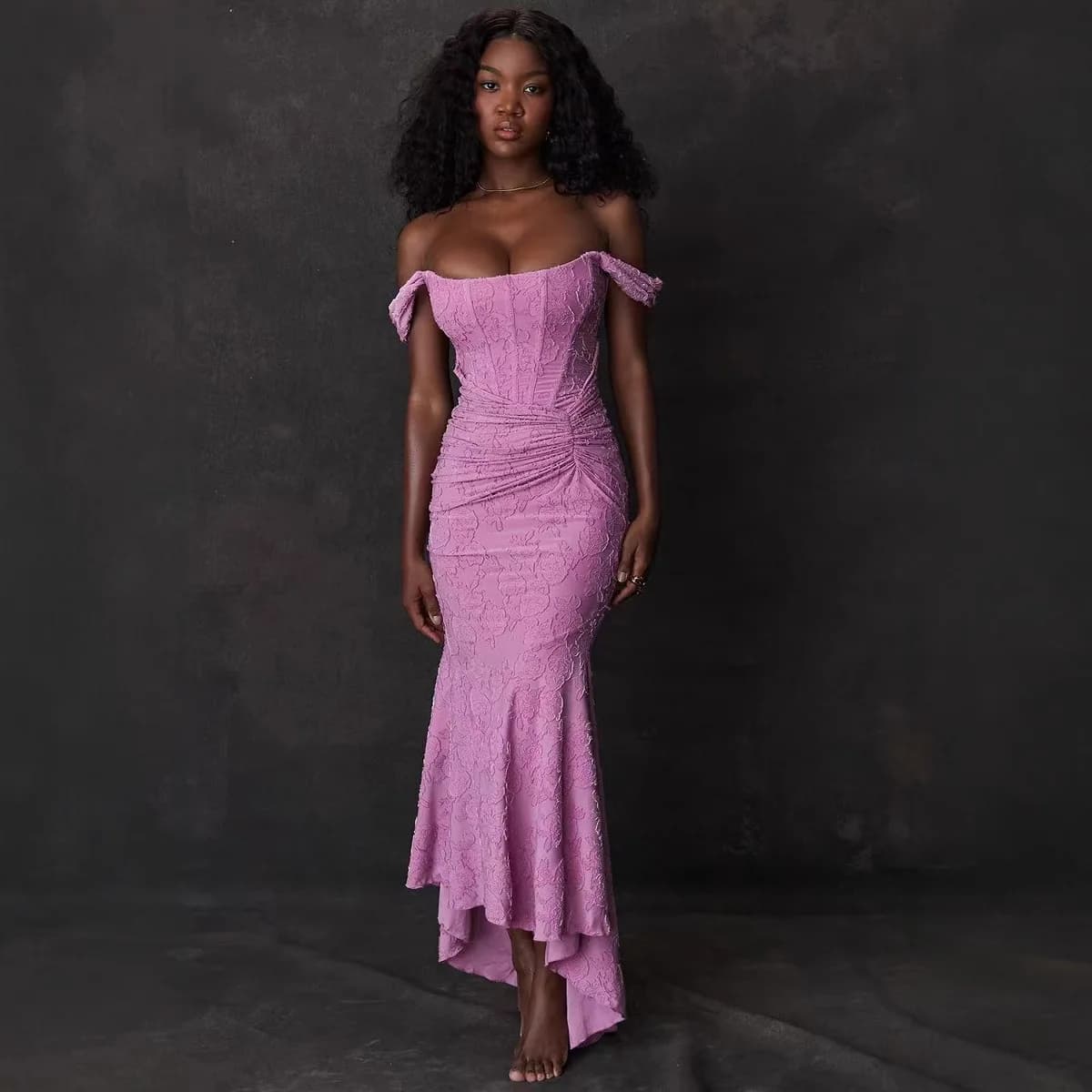 Elegant High Waist Fish Tail Dress Sleeveless Elasticated Pleated Strapless Dress for Casual Business Travel Outfits