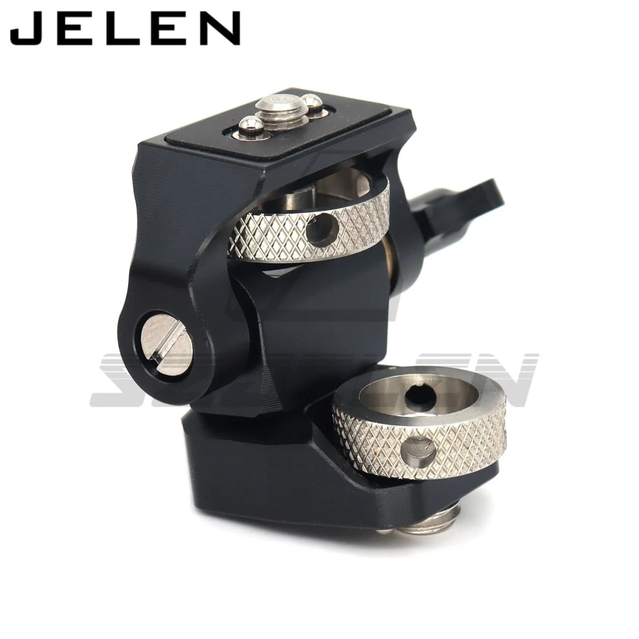 NATO clamp, cold skating Support for DSLR monitor with screw 3/8 1/4 for ARRI support, 180 ° Inclination and 360 ° Swivel stand for camera cage