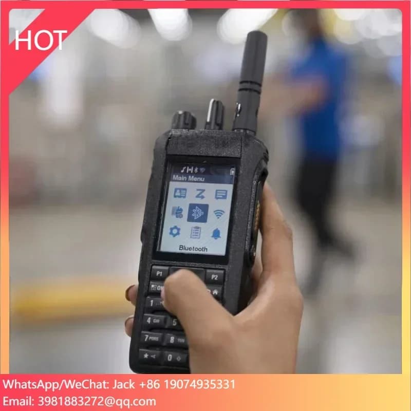 Radio Digitale Bidirezionale R7a R7 DMR, Antideflagrante, Bluetooth, WiFi, Impermeabile, Interfono a Doppia Banda, Walkie Talkie Portatile