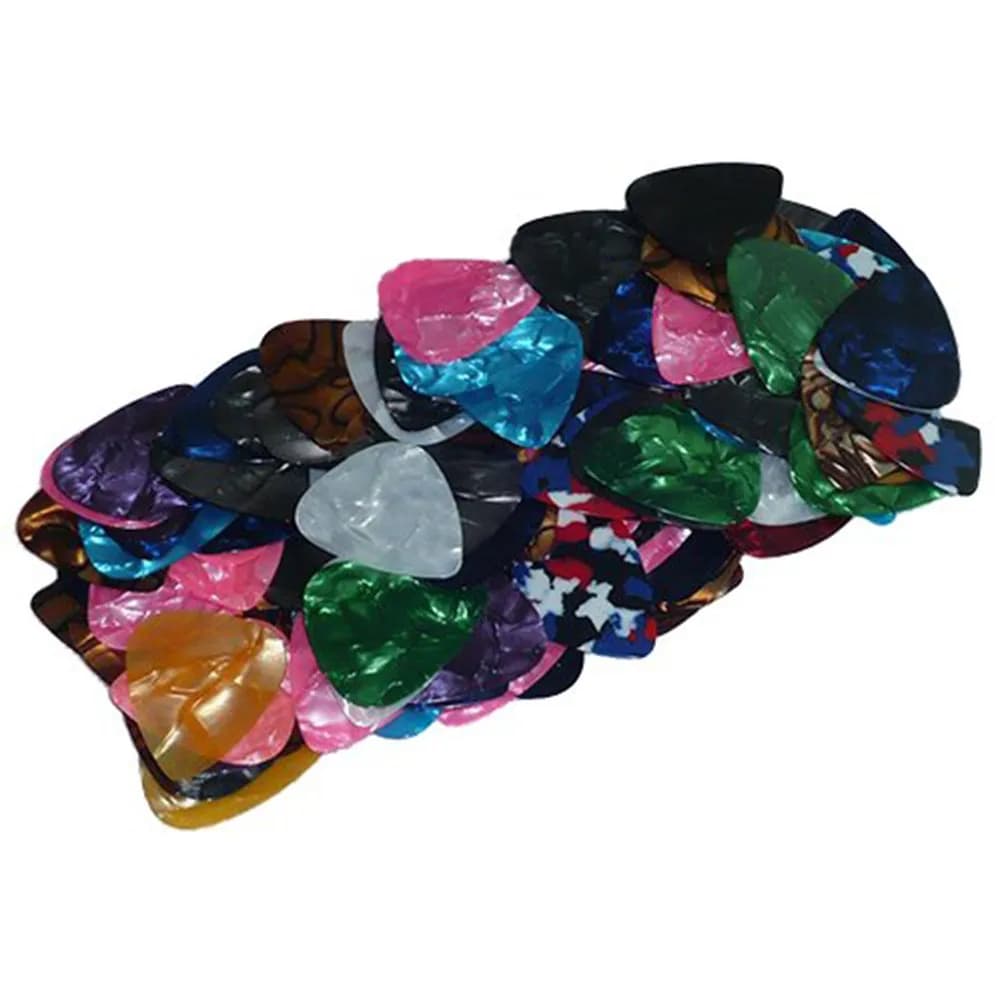 20 Pezzi Plettri per Chitarra Premium Sottili 0,71mm Leggeri Ultra Sottili Piacevoli al Tatto per Ukulele e Chitarra Collezione Durevole