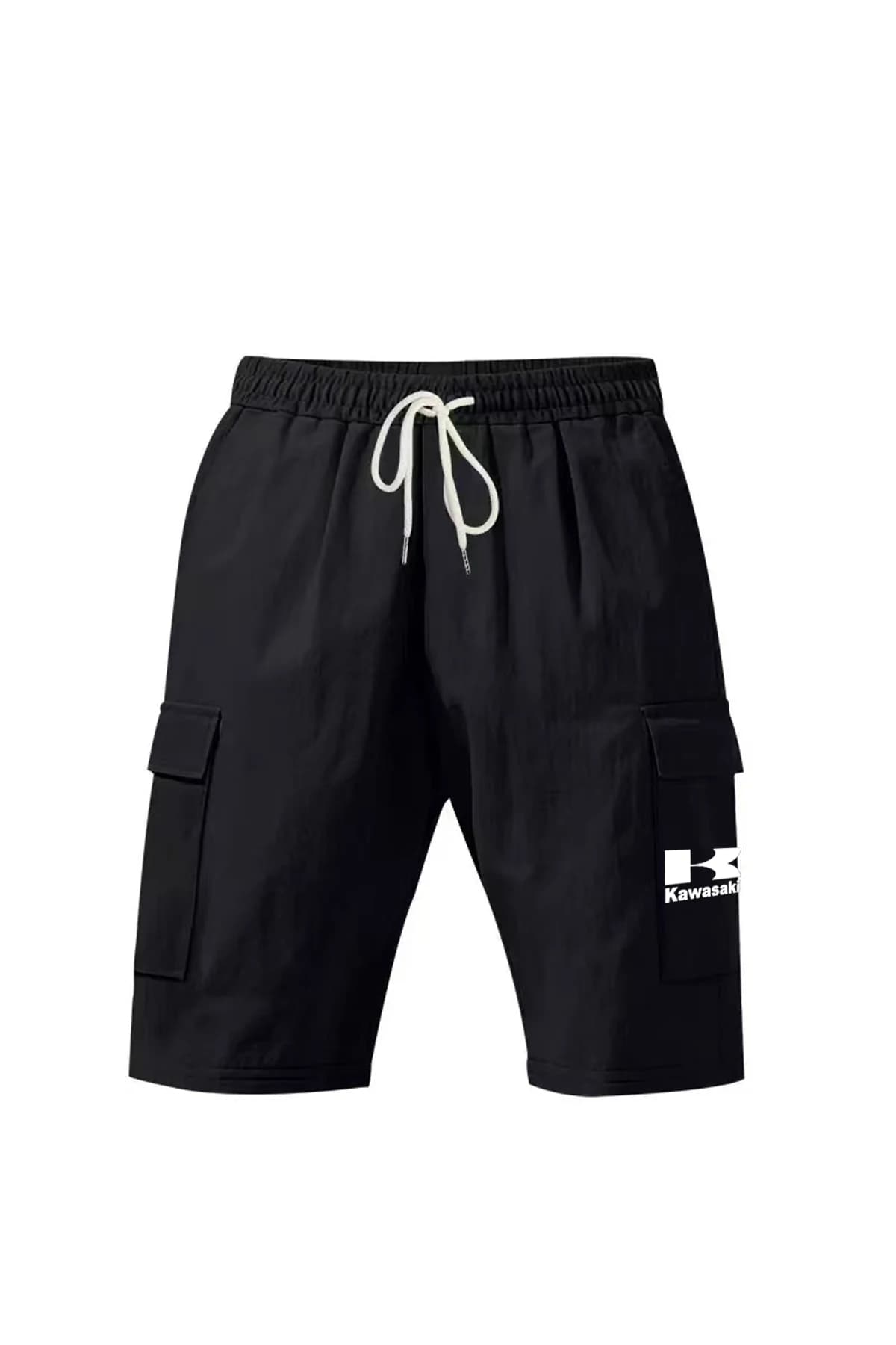 Pantaloncini da lavoro Kawasaki, estivi, casual, versatili, con coulisse multitasche, pantaloncini da uomo traspiranti e comodi