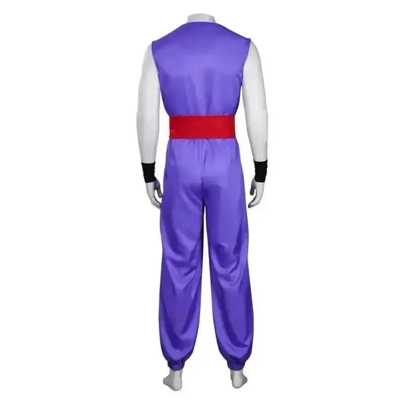 Costume da Supereroe Son Gohan per Cosplay, Halloween e Carnevale, per Uomo