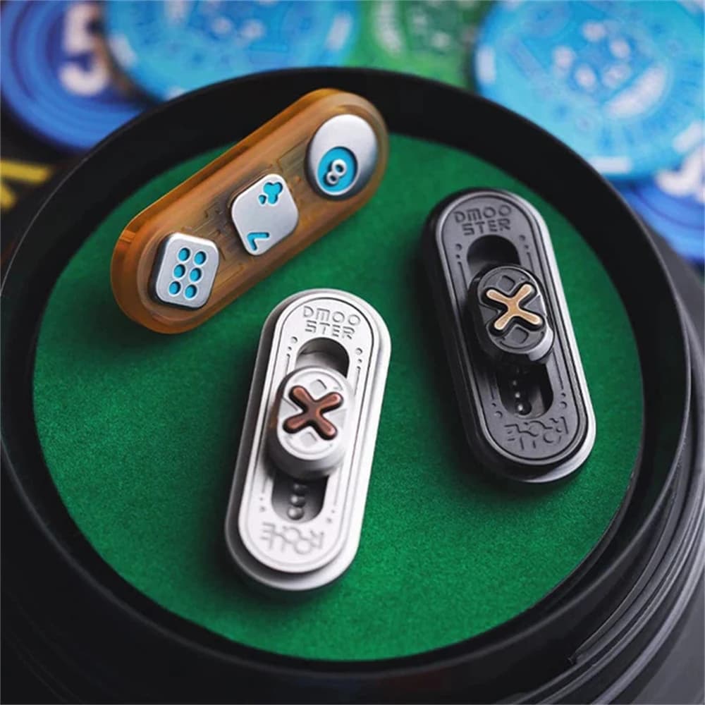 ROGUE EDC Fidget Slider Spinner Metallo Antistress Giocattoli per Adulti Bambini ADHD Sollievo dall'ansia Messa a fuoco sensoriale Agitarsi Giocattoli