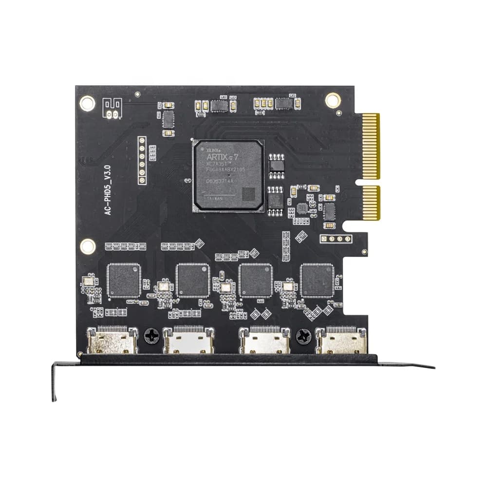 UNISHEEN UC3540H Gioco 1080p60 Vmix OBS Streaming Win10 Linux Scheda di acquisizione video HDMI a 4 canali Scatola PCIe