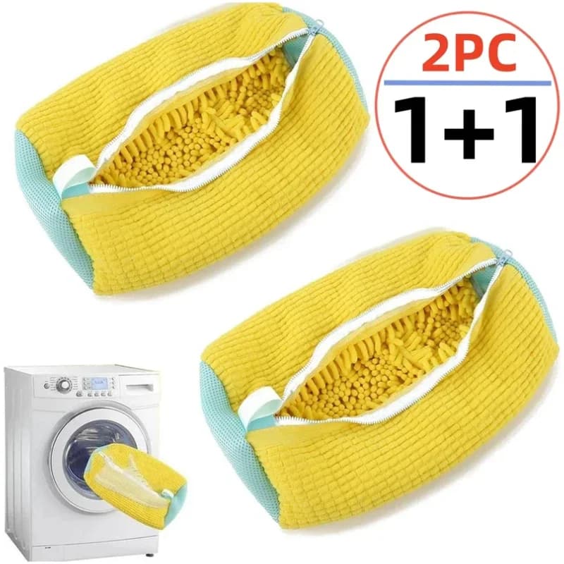 Wash Bag Cotton Shoes, Fiber Suffices to Easily Remove Dirty, Anti-deformation Bags for Shoes and Dresses