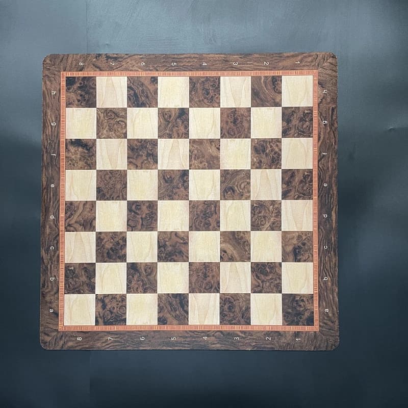Grande scacchiera da gioco da campionato da 52 cm/20,5 pollici, scacchiera in gomma morbida pieghevole e arrotolabile, tavola da gioco