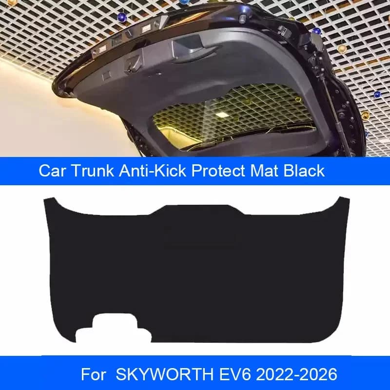 Per SKYWORTH EV6 2022-2026 Auto B-Pilastro Porta Tronco Proteggi Davanzale Pad Porta In Pelle PU Anti-Calcio Zerbino Scratch Adesivo Accessorio