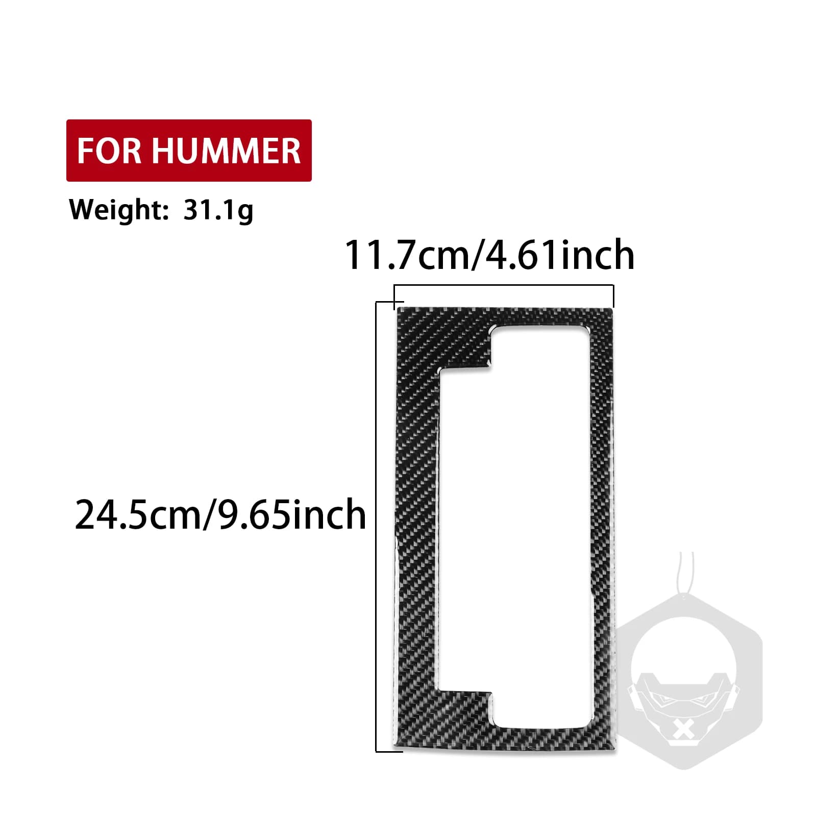 Carbon Fiber Gears Shift Frame Decoration For Hummer H2 2008 2009 Car Interiors Cover Decoration Stickers Modification