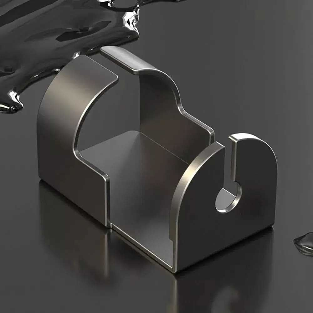 Space Aluminum Electric Toothbrush Holder Self-adhesive Adhesive Toothbrush Storage Base Bathroom Supplies Moisture-proof