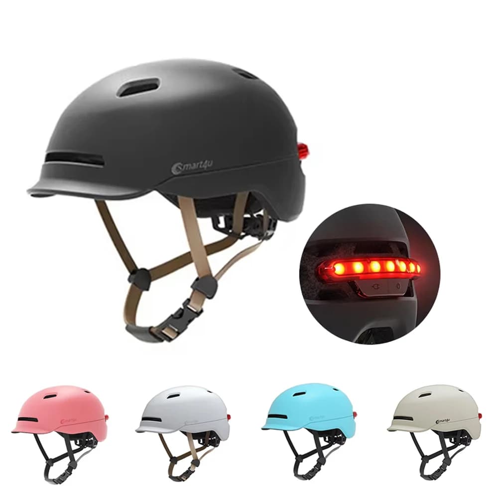 Urban Electric Scooter Helmet Road Bike Helmet with Backlight LED Road Bike Helmet for Men Woman Bicycle Accessories