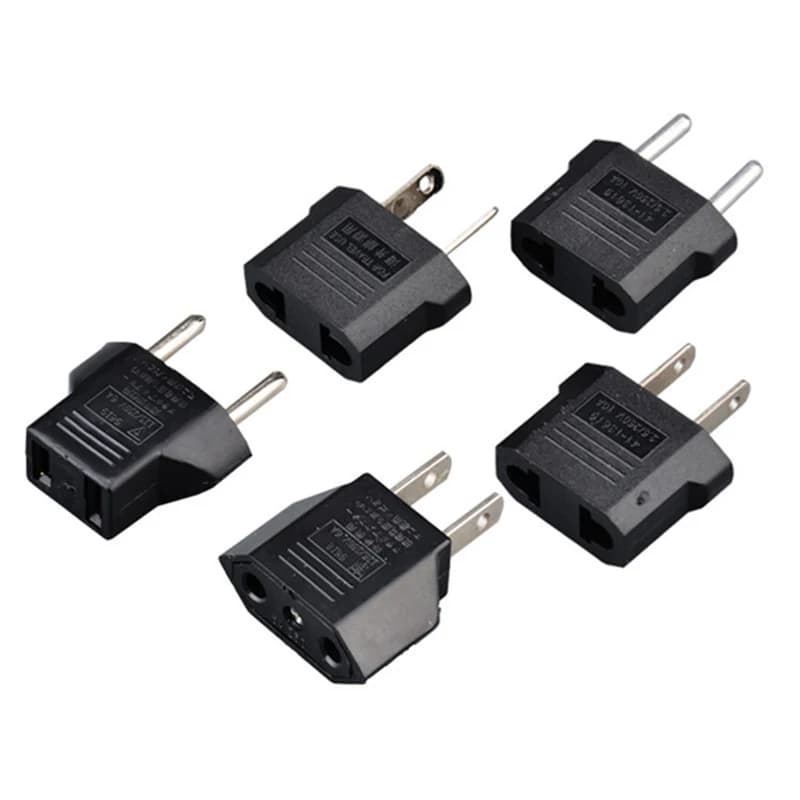 Americano Europeo Mini CN UK US A EU AU Adattatore Spina di Alimentazione Russia USA Convertitore Spina Da Viaggio Giappone Corea 4.0mm 4.8mm 6A 10A Spina