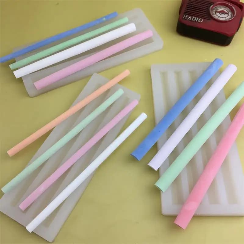 Stampi per colata di bastoncini di cera semicircolari stampi per bastoncini di cera fatti a mano stampo in resina epossidica stampo per sapone per candele in gesso stampo per bastoncini di cera decorazione per la casa
