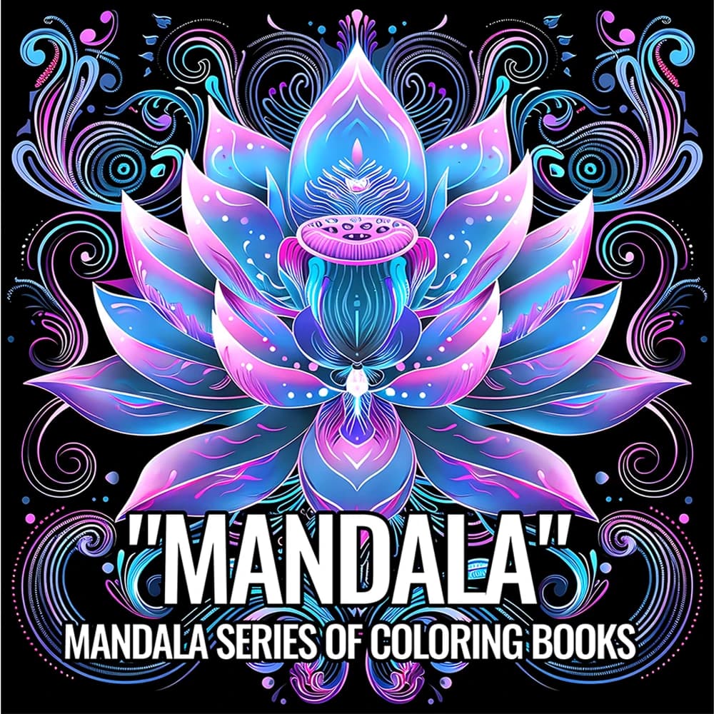 MANDALA SERIES OF Coloring Book for Adults Featuring Bold-easy MANDALA Patterns Relaxation DIY Painting Drawing Books