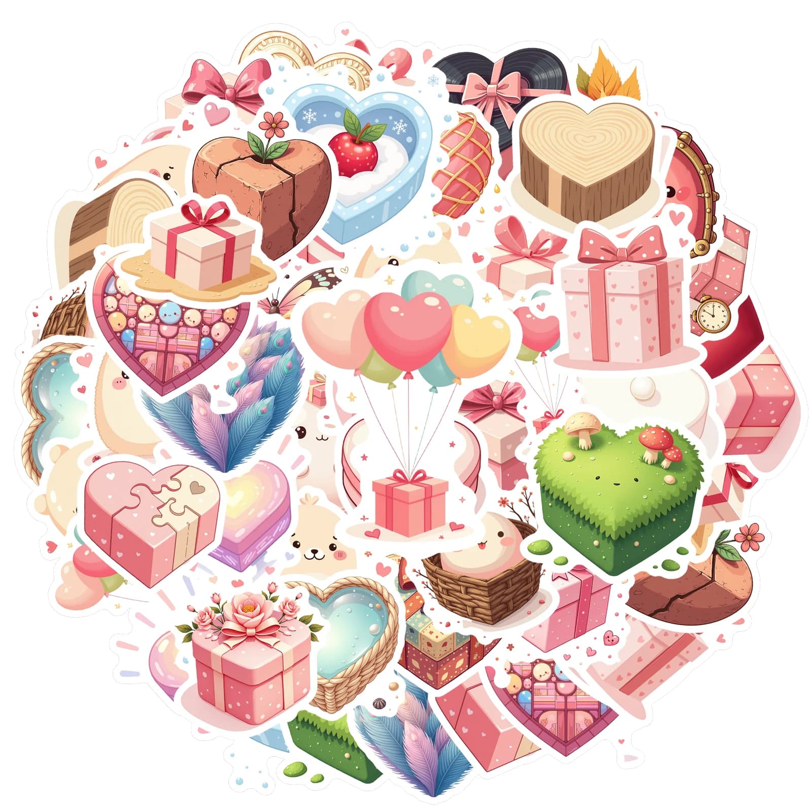 35 pezzi-200 pezzi adesivi adorabili adesivi dolci adesivi per laptop bagagli scrapbook diario adesivo fai da te